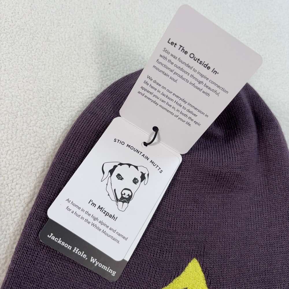 NEW‎ Stio Mizpah Beanie Men's One Size Huckleberry Jam Merino Wool Logo Hat NWT - Picture 5 of 10